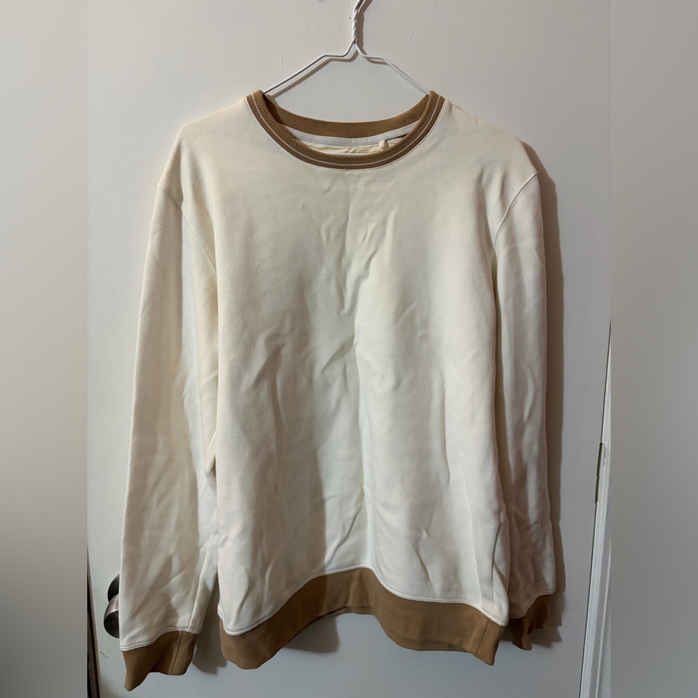 Men's Denim & Flower Medium Cream and Tan Sweater Tote2